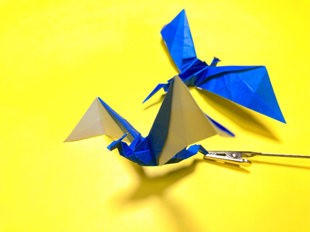 折り紙　大きな翼のドラゴン飛竜の簡単な作り方6